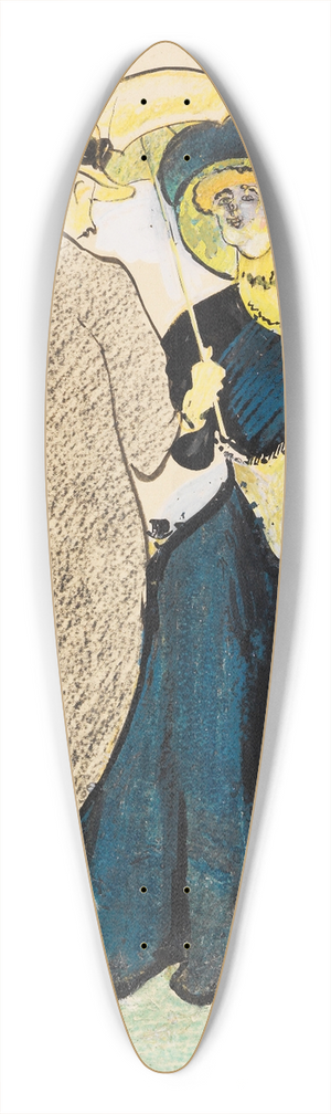 Albert Weisgerber - Feine Gesellschaft 39.3 inch art pintail longboard deck