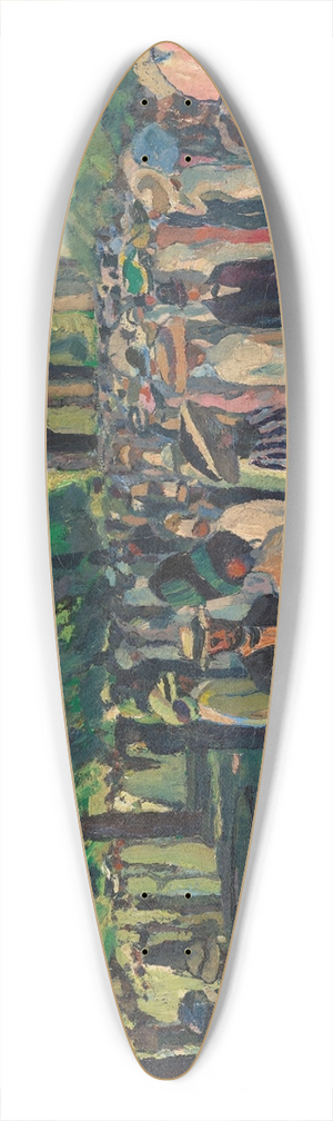 Albert Weisgerber - Im Mnchner Hofgarten 39.3 inch art pintail longboard deck