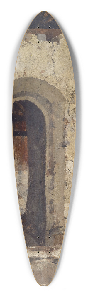 Albin Egger Lienz - Das Tor 39.3 inch art pintail longboard deck