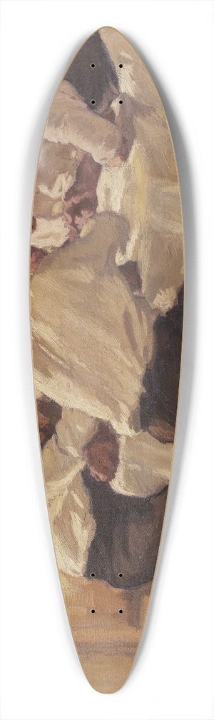 Albin Egger Lienz - Lunch (The Soup, Version II) 39.3 inch art pintail longboard deck