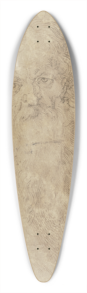 Albrecht Drer - Bearded old man 39.3 inch art pintail longboard deck