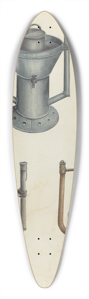 Al Curry - Bath Water Heaters 39.3 inch art pintail longboard deck