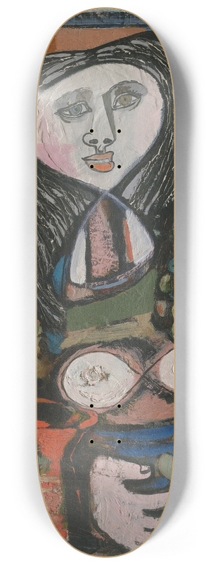 Jankel Adler - Woman with Grapes 8.25 inch art skate deck