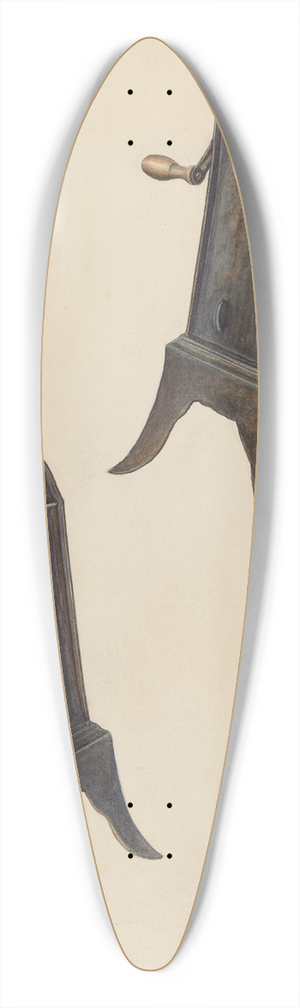 Al Curry - Clock Jack 39.3 inch art pintail longboard deck