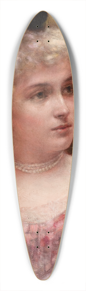Aleksander Gierymski - Rococo Lady 39.3 inch art pintail longboard deck