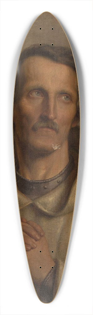 Aleksander Lesser - Monk  pilgrim 39.3 inch art pintail longboard deck