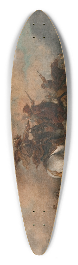 Aleksander Orowski - Battle Scene 39.3 inch art pintail longboard deck