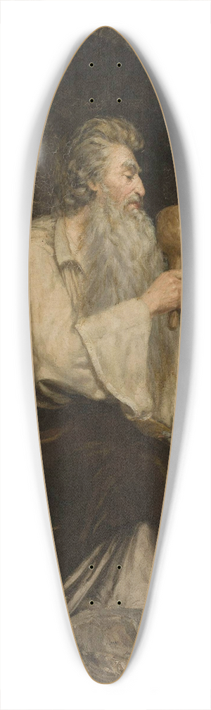 Aleksander Sochaczewski - Moses with Ten Commandments 39.3 inch art pintail longboard deck