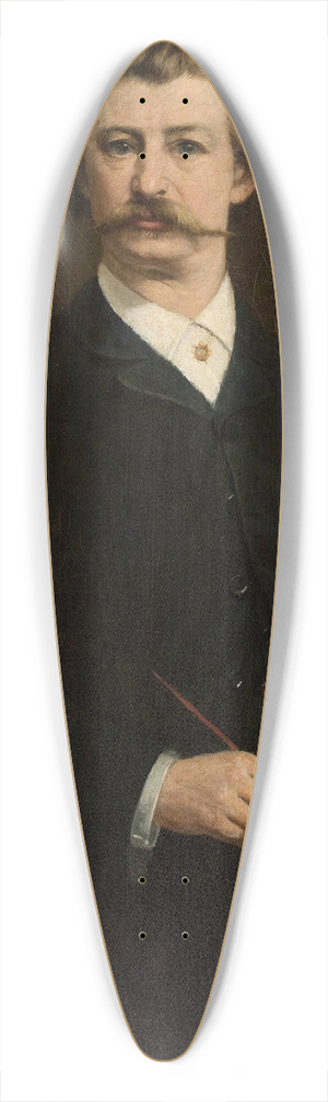 Aleksander Sochaczewski - Self-portrait 39.3 inch art pintail longboard deck