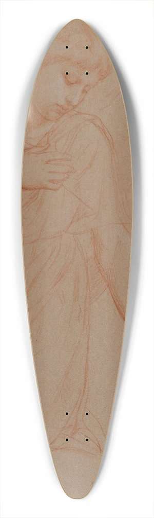Alessandro Franchi - Study for a kneeling angel 39.3 inch art pintail longboard deck
