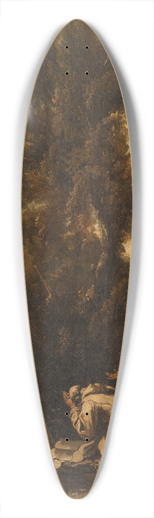 Alessandro Magnasco - Landscape with two Repentant Monks 39.3 inch art pintail longboard deck