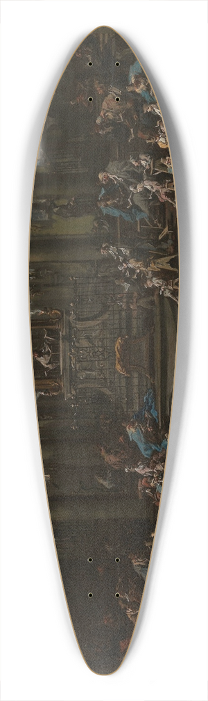Alessandro Magnasco - The Synagogue 39.3 inch art pintail longboard deck
