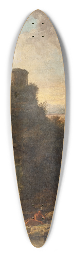 Alessio de Marchis - Landscape with a Tholos 39.3 inch art pintail longboard deck