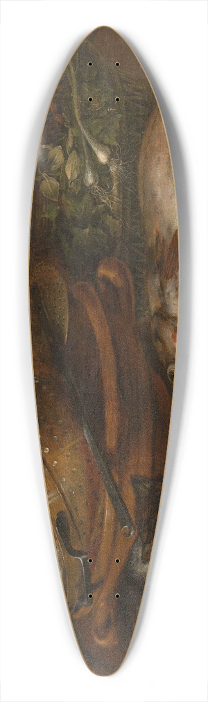 Alexander Adriaenssen - Fish, Crustacea, Poultry, Vegetables and a Cat 39.3 inch art pintail longboard deck
