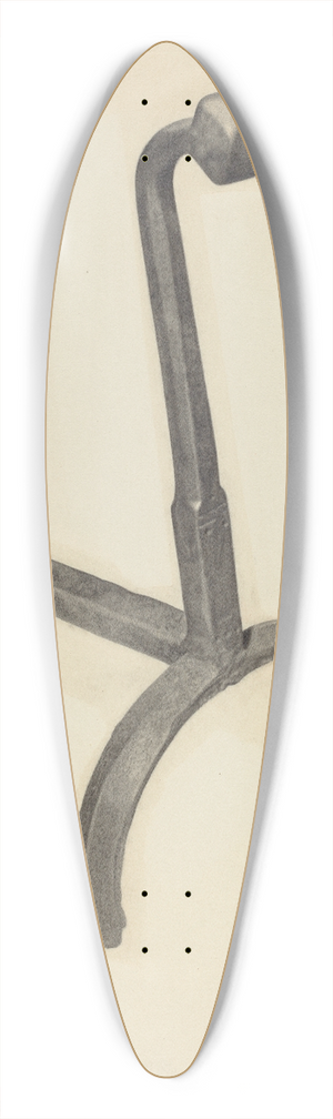 Alexander Berth - Andiron 39.3 inch art pintail longboard deck