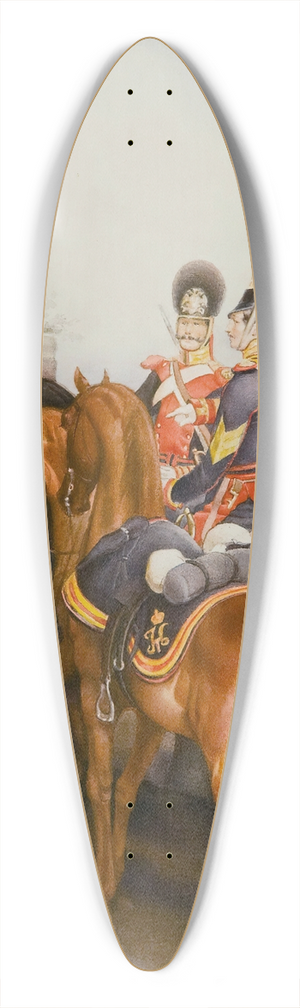 Alexander Bogdanovich Villevalde - The Charming Officer 39.3 inch art pintail longboard deck