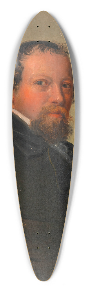 Alexander Clarot - Selbstbildnis Alexander Clarot 39.3 inch art pintail longboard deck