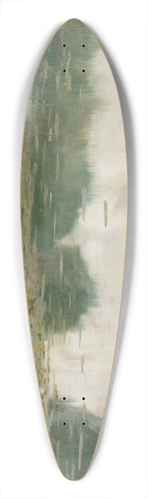 Alexander Harrison - The Lily Pond 39.3 inch art pintail longboard deck