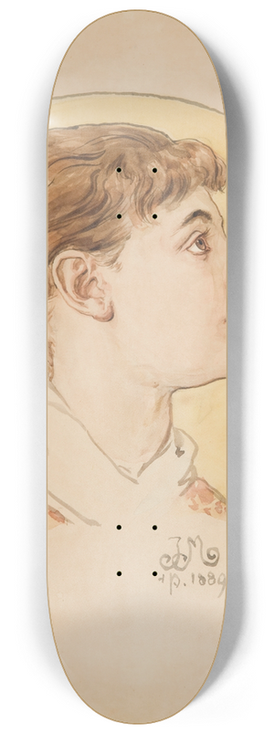 Jan Matejko - Angels head (portrait of Helenas daughter) 8.25 inch art skate deck