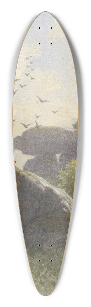 Alexander Mollinger - Hunebed 39.3 inch art pintail longboard deck