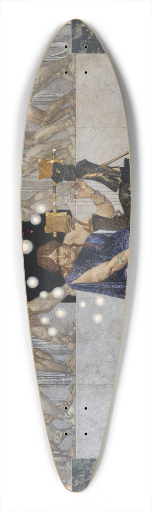 Alexander Rothaug - Melpomene 39.3 inch art pintail longboard deck