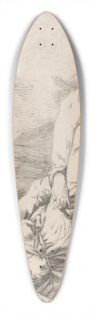 Alexander Runciman - Ariadne 39.3 inch art pintail longboard deck