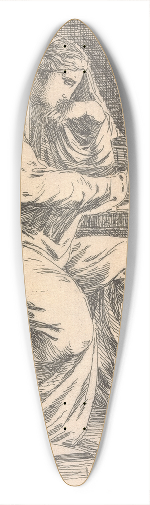 Alexander Runciman - Sigismunda 39.3 inch art pintail longboard deck