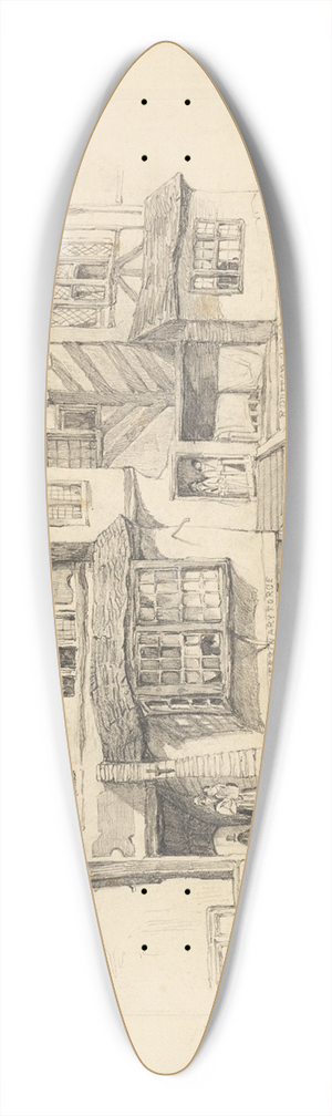 Alexander Stuart Boyd - Bridge St. Chester 39.3 inch art pintail longboard deck