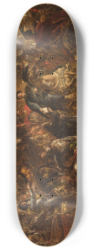 Jan Matejko - Jan III Sobieski Hands Canon Denhoff a Letter to the Pope with the Message of the Victory over the Turks at Vienna in 1683 8.25 inch art skate deck Jan Matejko - Jan III Sobieski Hands Canon Denhoff a Letter to the Pope with the Message of the Victory over the Turks at Vienna in 1683 8.25 inch art skate deck