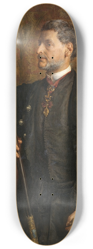 Jan Matejko - Portrait of Alfred Potocki 8.25 inch art skate deck