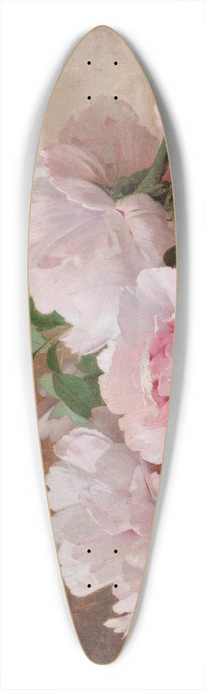 Alexandre Gamba de Preydour - Peonies 39.3 inch art pintail longboard deck