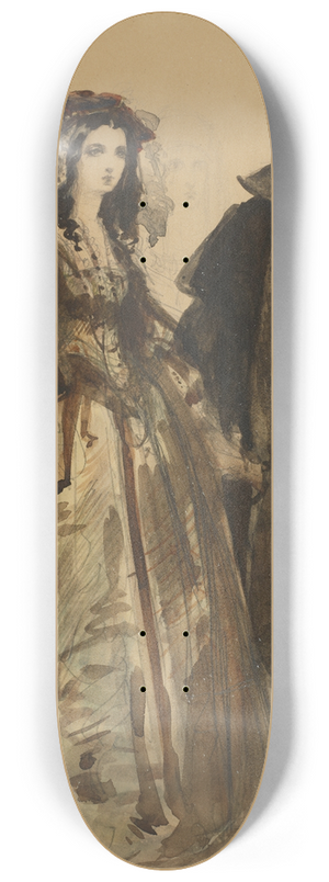 Jan Matejko - Zygmunt II August and Barbara 8.25 inch art skate deck