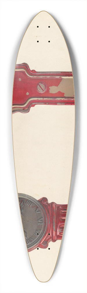 Alf Bruseth - Clock Bank 39.3 inch art pintail longboard deck