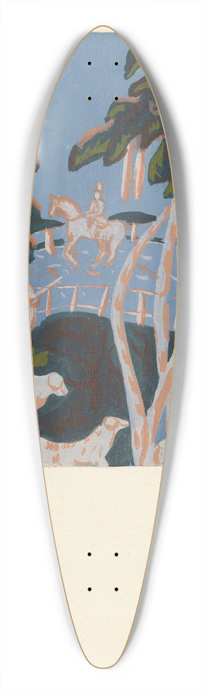 Alfonso Umana - Bandbox 39.3 inch art pintail longboard deck