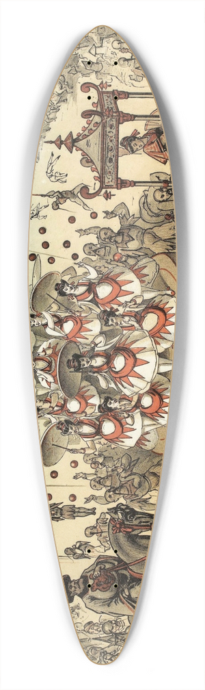 Alfred Choubrac - Les Japonais 39.3 inch art pintail longboard deck