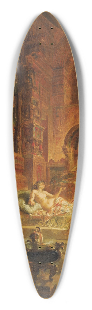 Alfred Choubrac - Scheherazade And The Sultan 39.3 inch art pintail longboard deck