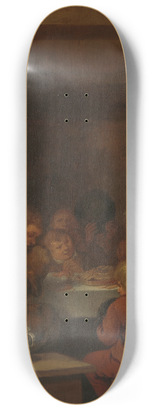 Jan Miense Molenaer - Saying Grace 8.25 inch art skate deck Jan Miense Molenaer - Saying Grace 8.25 inch art skate deck