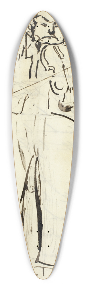Alfred Edward Chalon - Nicolas Mori, Violinist 39.3 inch art pintail longboard deck