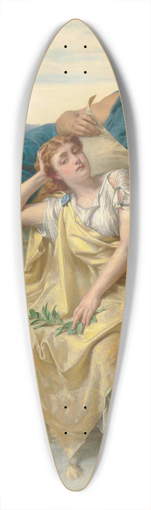 Alfred Elmore - A Greek Ode 39.3 inch art pintail longboard deck