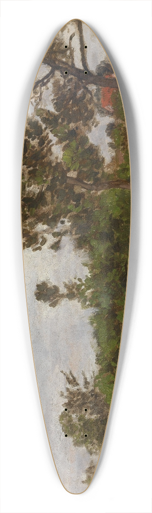 Alfred Elsen - A Dune Landscape 39.3 inch art pintail longboard deck