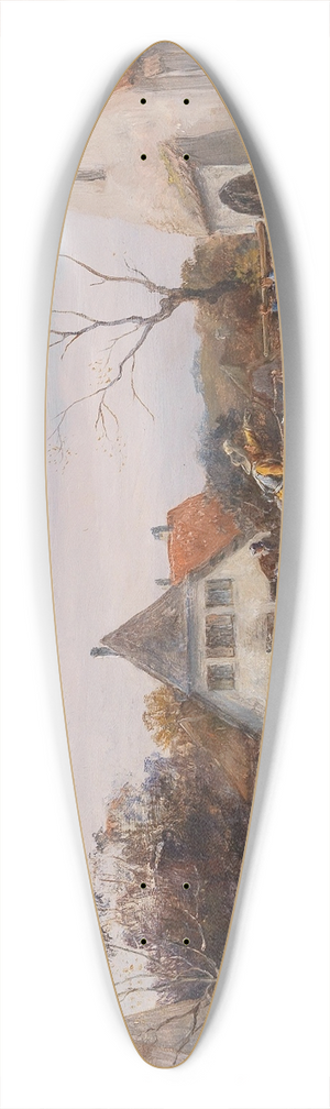 Alfred Friedlnder - Looting 39.3 inch art pintail longboard deck