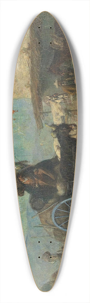 Alfred Friedlnder - Rast vor der Schenke 39.3 inch art pintail longboard deck