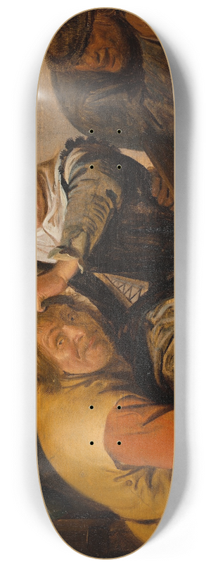 Jan Miense Molenaer - The Five Senses,Touch 8.25 inch art skate deck Jan Miense Molenaer - The Five Senses,Touch 8.25 inch art skate deck