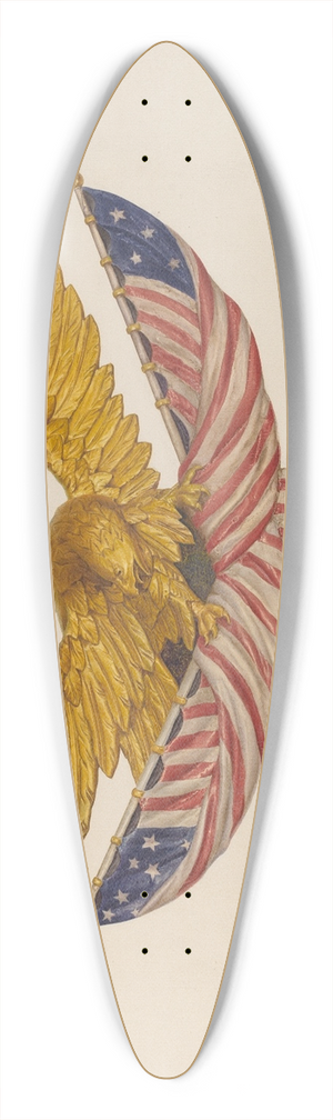 Alfred H. Smith - Eagle Sternpiece 39.3 inch art pintail longboard deck