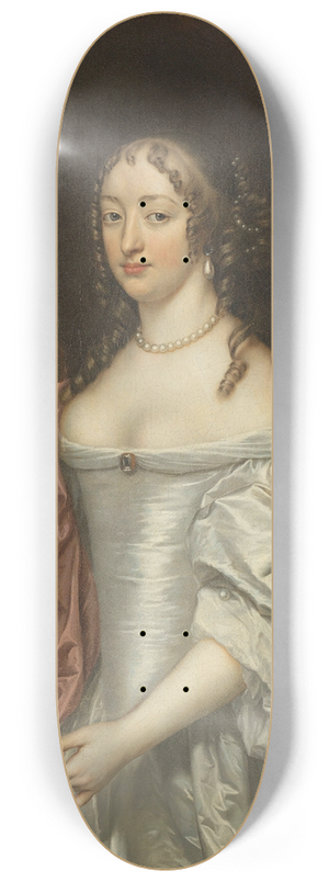 Jan Mijtens - Portrait of Jacoba van Orliens, Wife of Jacob de Witte of Haamstede 8.25 inch art skate deck