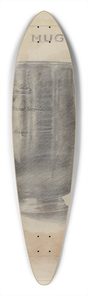 Alfred Nason - Silver Mug 39.3 inch art pintail longboard deck