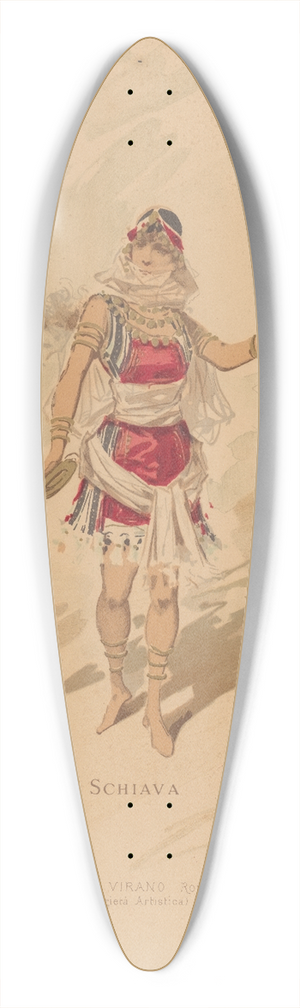 Alfredo Edel - Shiava 39.3 inch art pintail longboard deck