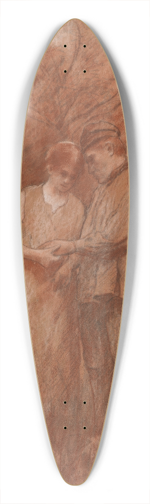 Alfred Philippe Roll - Figure Study 39.3 inch art pintail longboard deck