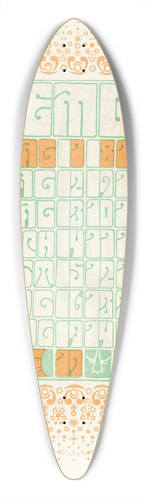 Alfred Roller - November 39.3 inch art pintail longboard deck