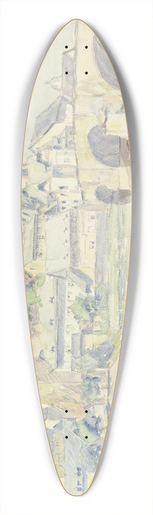 Alfred Schnaars - Runkel castle 39.3 inch art pintail longboard deck